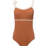 Bañador fátima para mujer terra y blanco