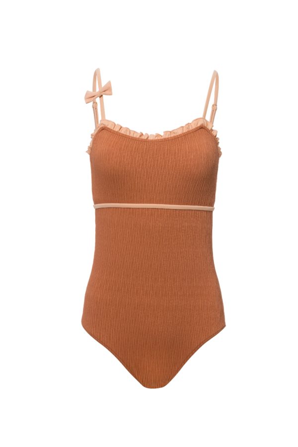 Bañador para mujer en color tierra y nude
